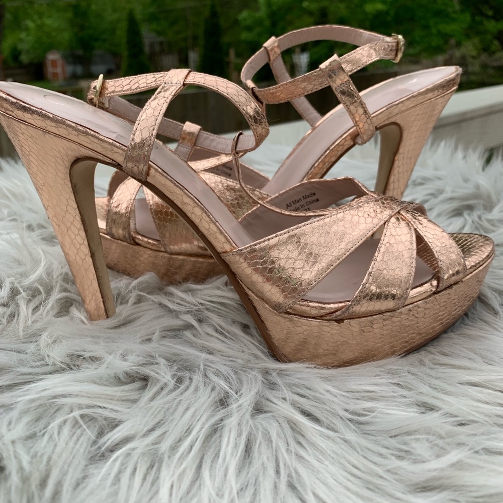 Rose Gold Platform Heel